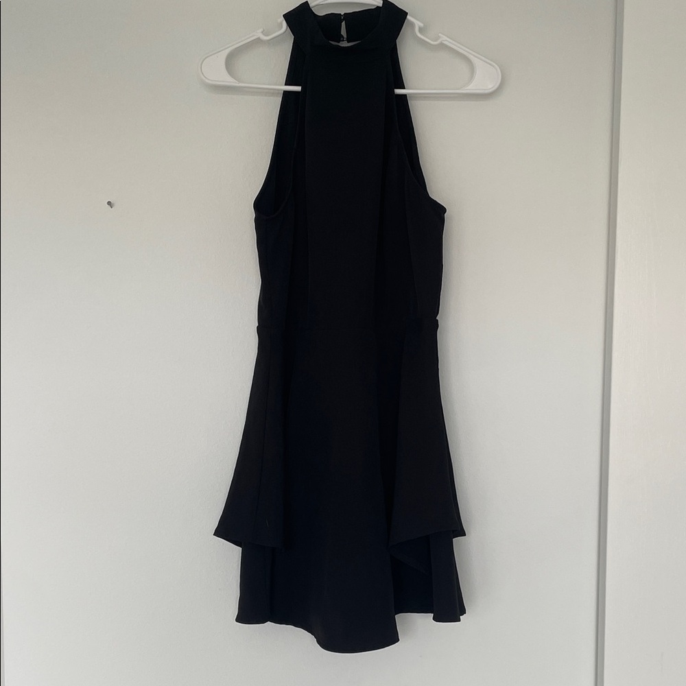Tobi Black Halter Mini Dress